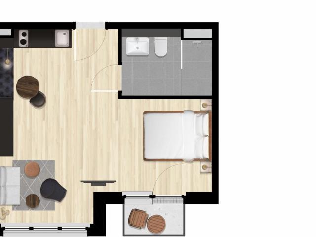 Inviting studio in Rummelsburg