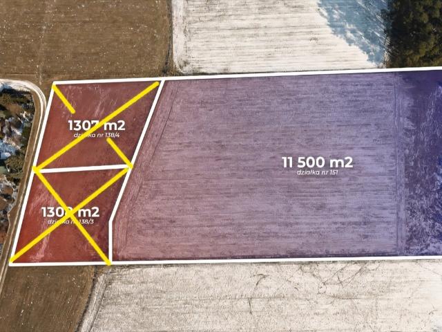 Inwestycyjna działka 11 500 m² w Badowie Mściskach