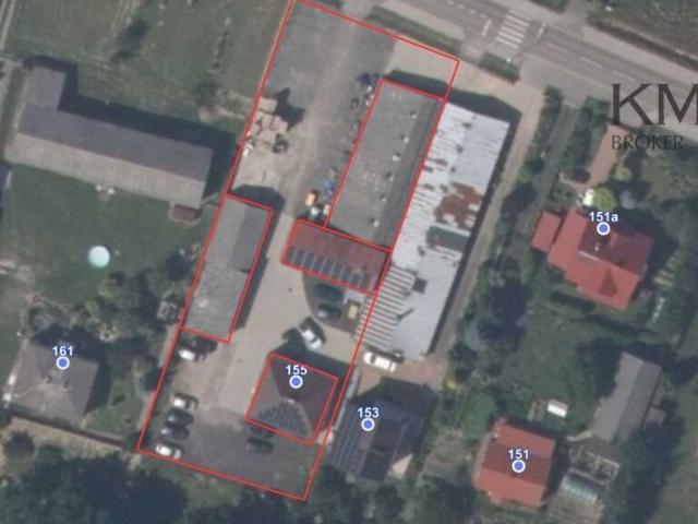 Inwestycyjna działka z zabudową, 25 ar, magazyny, biuro