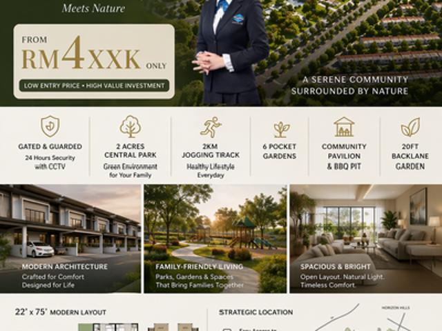 Freehold Townhouse @ Iskandar Puteri | From RM4xxK | Gated & Guarded | Near Eco Botanic