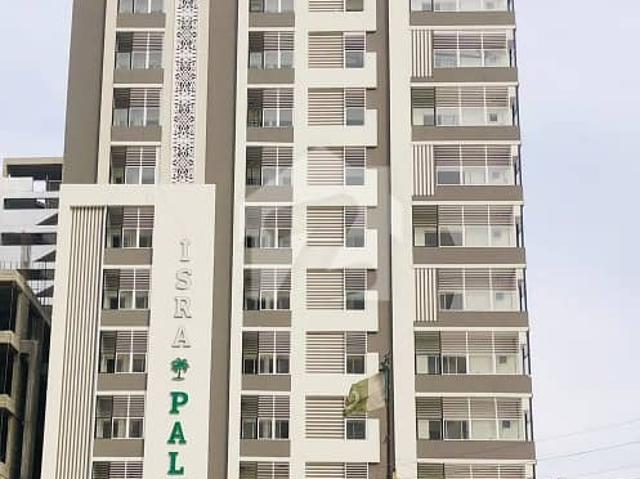 ISRA PALM RESIDENCY 3 bed drawing Dining Apartment For Sale Block 11 Gulistan e Jauhar
