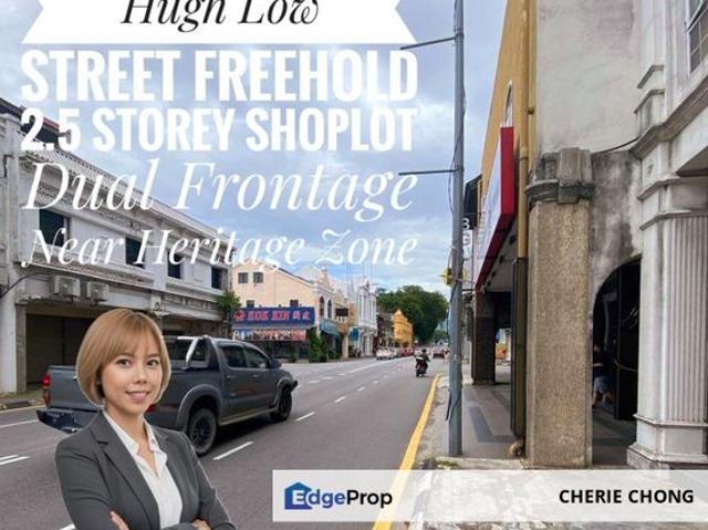 Ipoh Old Town Hugh Low Street Freehold 2.5 Storey Shoplot Dual Frontage Heritage District