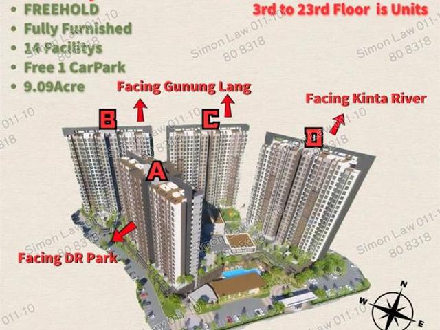 Ipoh City Center FreeholdFree Furniture13 SoonFull Loan best place