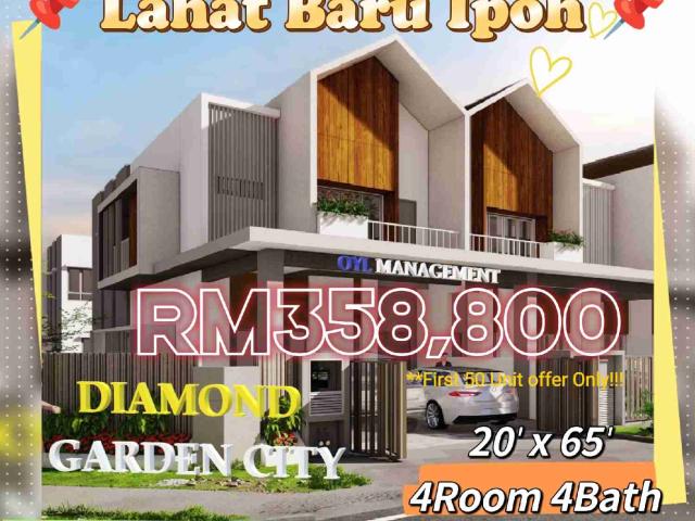 Ipoh Lahat Baru New 2sty Terrace House