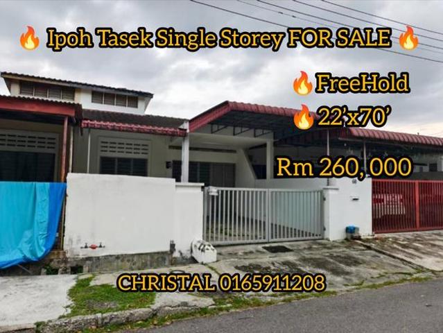 IPOH tasek Freehold Single Storey For sale