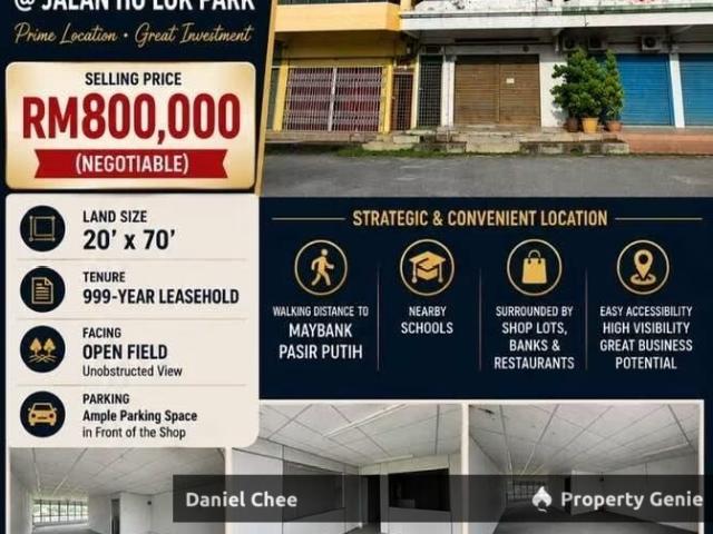 Ipoh Town 3Storey Shop for Sale Rm800,000 Now Rm638,000