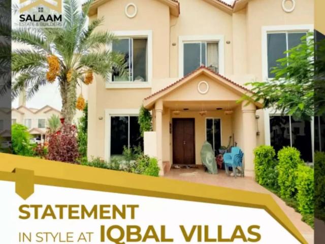 Iqbal Villa available for Sale in Bahria Town Karachi ID 35736