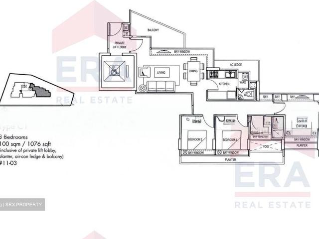 Iridium D11, Apartment
