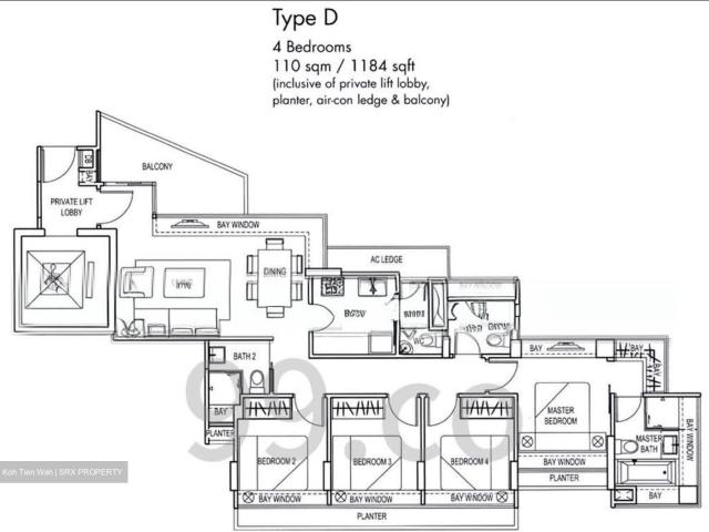 Iridium D11, Apartment