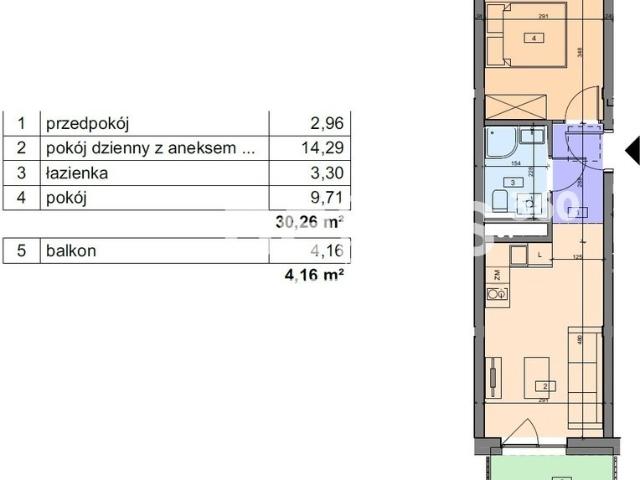 Iwiny, Brochowska, 30,26 m2