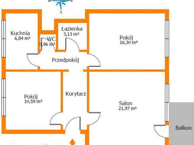 Jędrzejów, Feliksa Przypkowskiego, 68,74 m2
