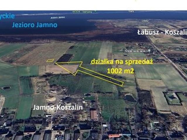 Jamno Łabusz Koszalin działka pod dom z warunkami