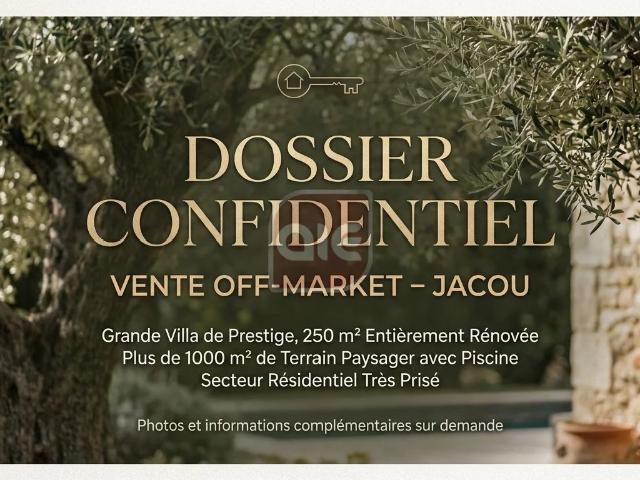 JACOU Villa contemporaine 7 pièces d'environ 250 m2 sur 10