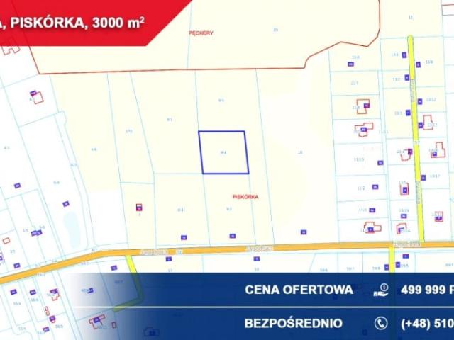 Jagodowa 3 000 m², Piskórka