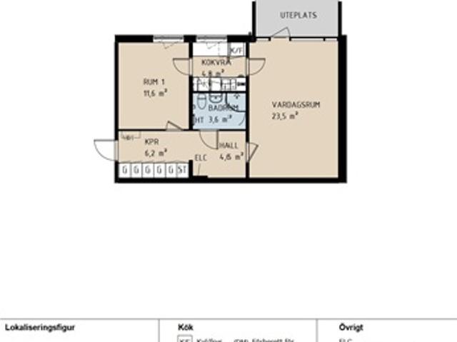 jakobsgatan, 54 m2, 2 rum, 7 787 kr, Västerås, Västmanland