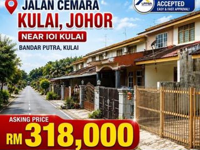 Jalan Cemara Bandar Putra Kulai Near IOI 2 storey med cost full loan