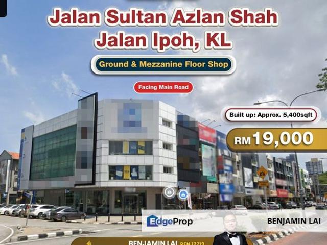 Jalan Sultan Azlan Shah, Jalan Ipoh Ground Floor Shop For Rent