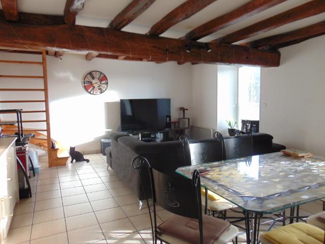 JALLAIS, belle pièce de vie dans maison de type 3 avec jardin