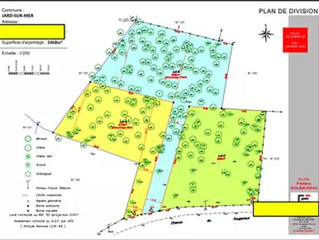 Jard sur Mer 85520 Achat / Vente terrain