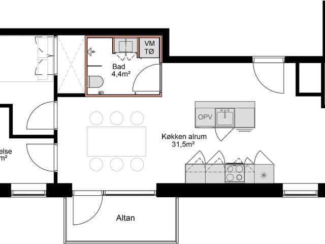 Jarlsberggade 5A, 5 lejl. 1