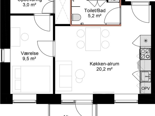 Jarlsberggade 9, 7 lejl. 4