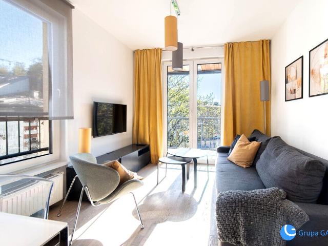 Jasne studio Podgórze balkon + taras na dachu ul. Dąbrowskiego, Kraków, Dzielnica XIII Podgórze