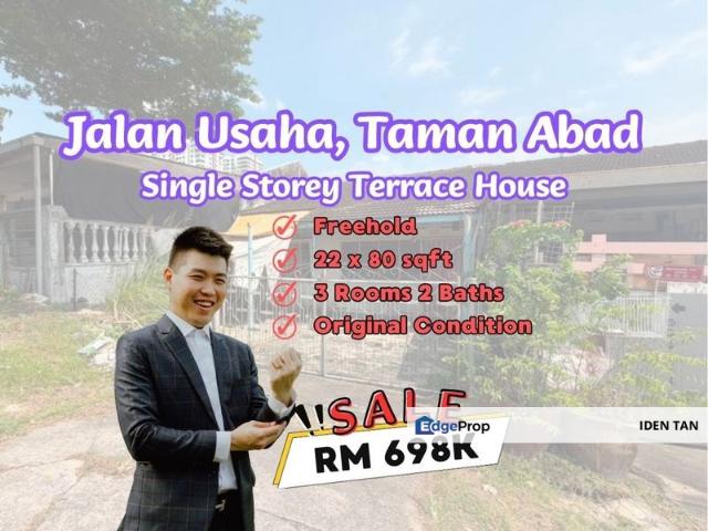 JB Town Taman Abad Single Storey Terrace House For Sale Near Taman Century, Kebun Teh, Taman Melodies, Taman Sentosa, Sri Tebrau, Taman Pelangi, CIQ