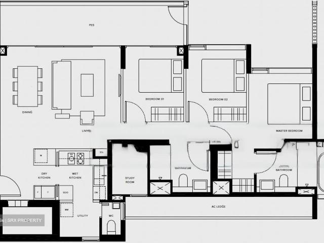 Jervois Privé D10, Apartment