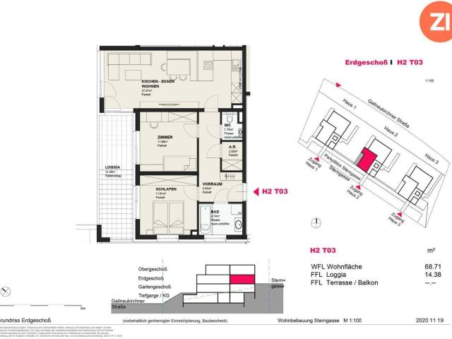 JETZT BESICHTIGEN Drei:stern Neubau 4 ZI Wohnung in Engerwitzdorf