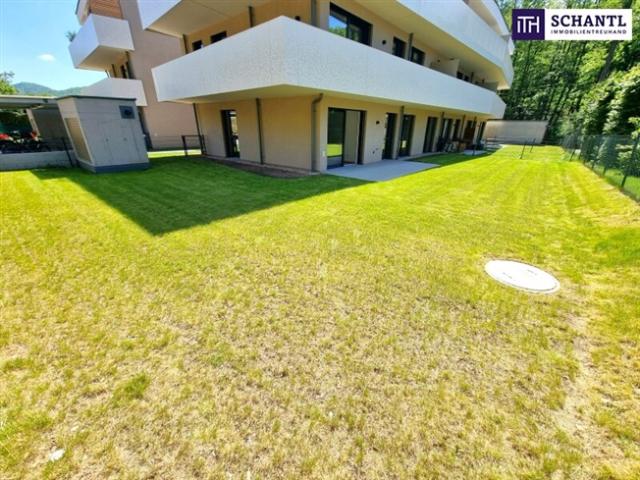Jetzt Sonderaktion nutzen! Das perfekte Familienparadies! Geniale Neubauwohnung mit WOW Effekt! Riesiger Eigengarten und Terrasse + 4 Zimmer + Grün wohin das Auge reicht + Luftwärmepumpe!