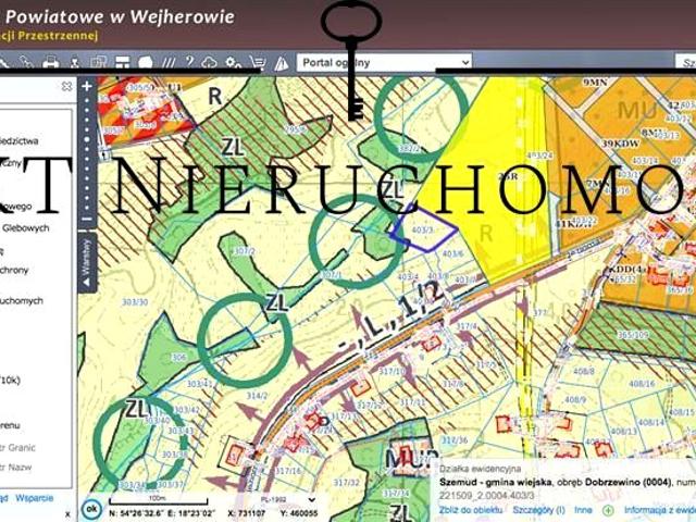 Jeziorna 1 840 m², Dobrzewino