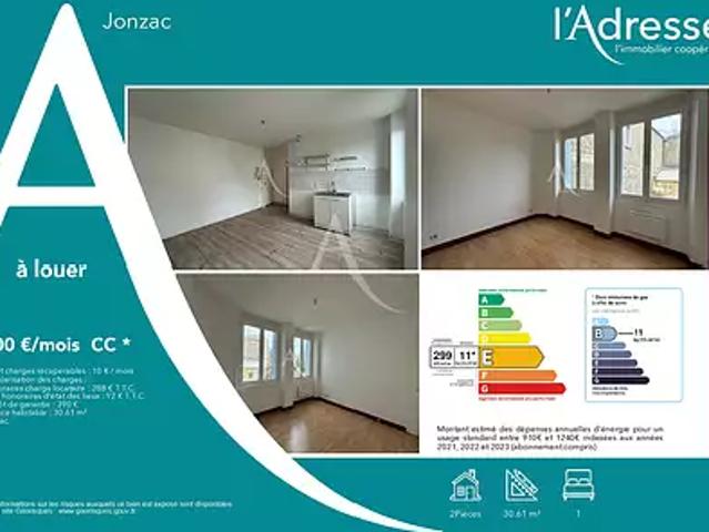 Jonzac 17500 Location appartement 2 pièces t2