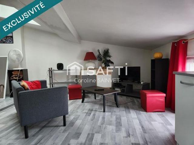 Joli appartement meublé mansardé, lumineux et soigné