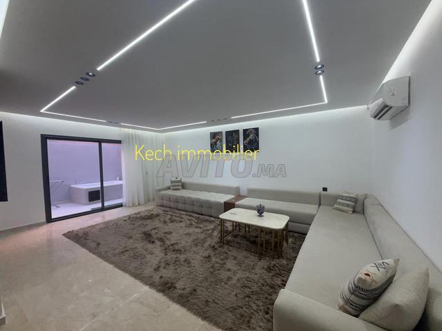 Joli duplex 3 chambres meublé Gueliz