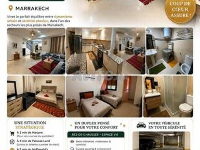 Joli Duplex meublé à Allal fassi près Marjane