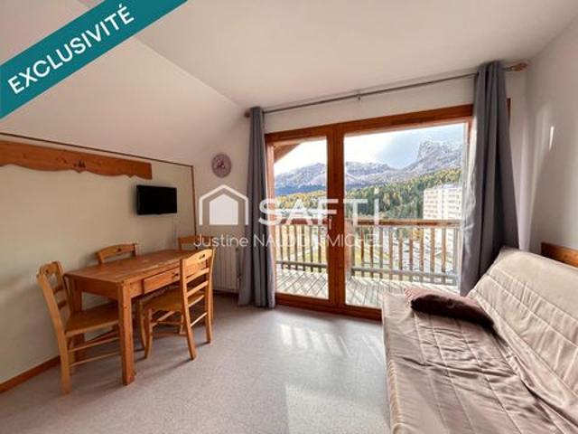 Studio cab 4 pers – Superdévoluy – Vue montagne