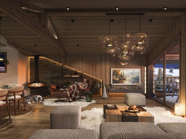 Joli T3 exposé au Sud Samoëns village 53m² Samoëns