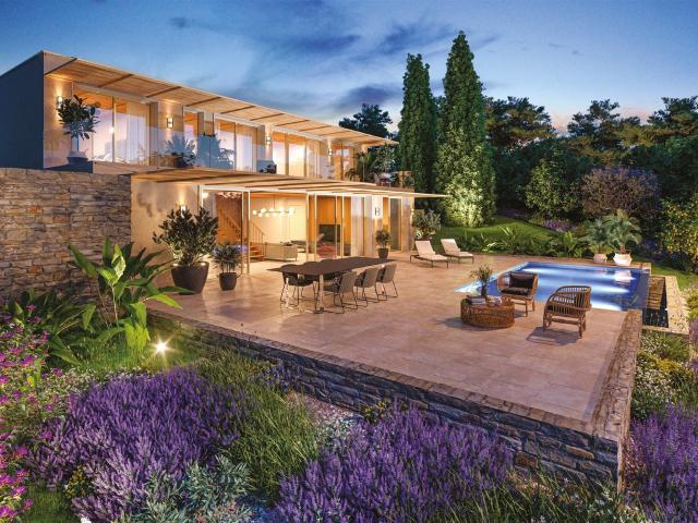 Jours de piscine à débordement et vue sur la baie — Villa co. 219m² Rayol Canadel sur Mer