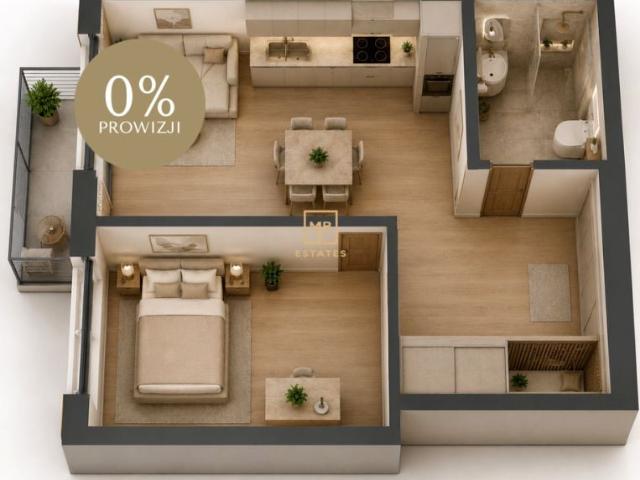 Józefa Wybickiego 43,79 m², Kraków
