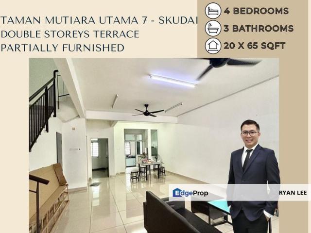 Jln Mutiara Utama,Tmn Mutiara Utama 7, Skudai Double Storeys Terrace