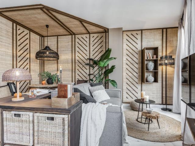 Jungle Inspired One Bedroom Apartment with Terrace and Workspace in Goya, Madrid Amsterdam Apartments for Rent