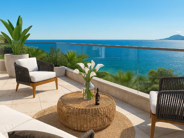 Juan les Pins: Magnifique 3 pièces traversant, belle terrasse avec vue mer, à deux pas des plages 3 pièces, 70 m²