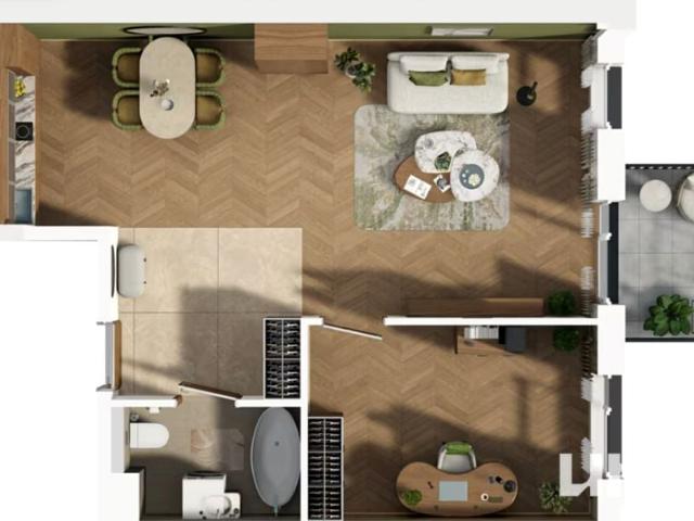 Juliusza Lea 52,72 m², Kraków