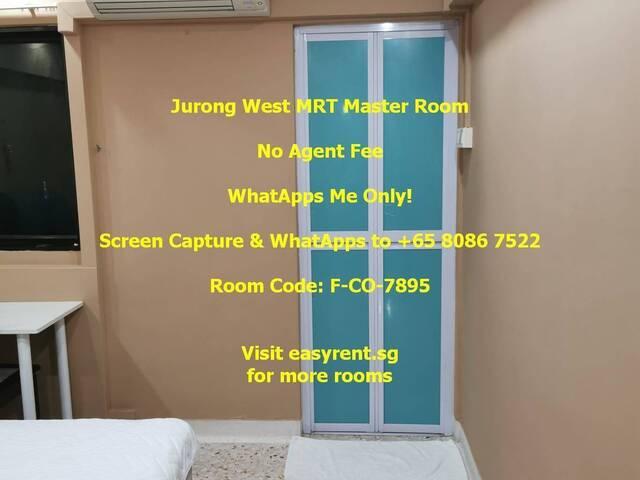 Jurong West MRT Master Room