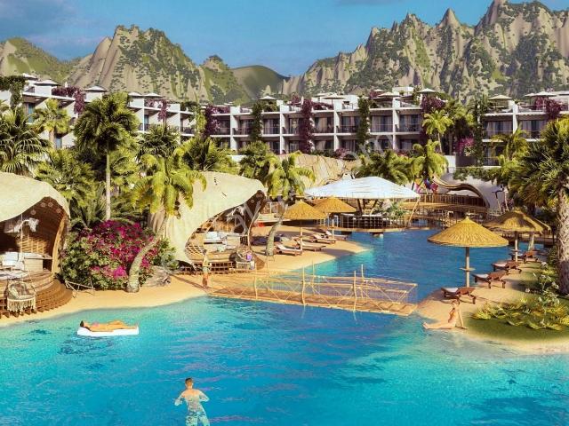 Kıbrıs Girne, Deniz Orman Manzaralı Bahçe Katı 1+1 Satılık Daire