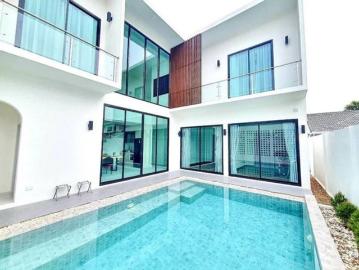 ขาย 9.6 ล้าน ให้เช่า 50,000 บาท/เดือน Pool Villa 2 ชั้น แม่ริม สระว่ายน้ำส่วนตัววัสดุเกรดเอ