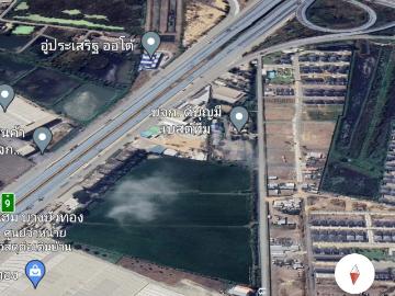ขายที่ดินติดซอยสามวังใกล้ถนนใหญ่ บางบัวทอง 10 ไร่กว่า ติดถนน ราคาถูก