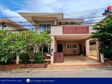 ขาย บ้านเดี่ยว 2ชั้น 5นอน 5น้ำ 75วา มบ.สุขสมบูรณ์ ในลึก สุราษฎร์ธานี ใกล้รพ.สุราษฎร์ธานี 5 นาที
