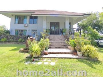 ขายบ้านเดียว ชั้นครึ่ง ริมน้ำ จ.นครปฐม พุทธมณฑล พื้นที่ 423 ตรว