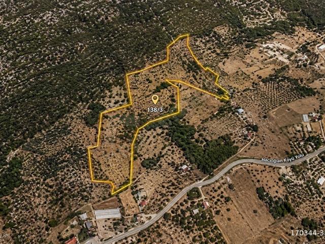 Kaş Hacıoğlan'da 21.604 m Yatırımlık Tarla